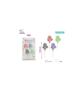 Lumanari aniversare Engros, 10.5 cm, dream catch, set 4 buc