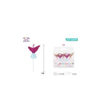 Lumanari aniversare Engros, 7 cm, sirene, set 5 buc