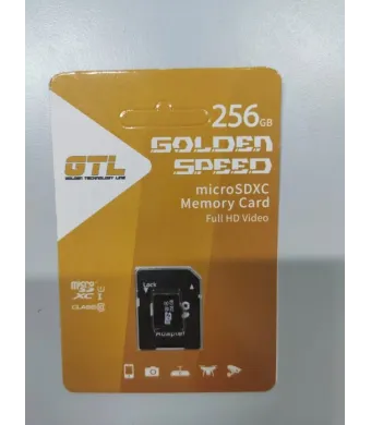 Card de memorie Golden Speed microSDXC 256GB, Class 10, UHS-I U3, V30, viteză citire până la 100 MB/s, scriere până la 90 MB/s, adaptor SD inclus enrgoss