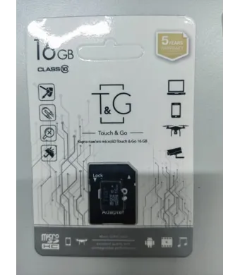 Card de memorie MicroSDHC T&G, 16GB, Class 10, cu adaptor SD inclus engross