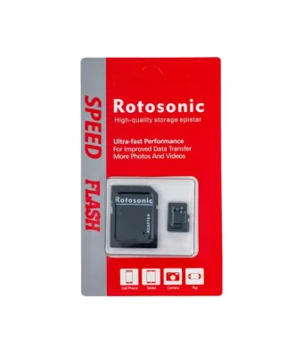 Card de memorie Rotosonic 4GB, Class 10, cu adaptor inclus, Viteză ridicată, Ideal pentru camere foto, telefoane și tablete engross