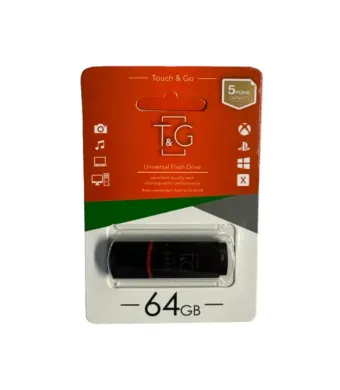 Memorie USB Flash 64GB Touch & Go, Negru, Plastic, Transfer Rapid până la 5 Gbit/s, Compactă și Rezistentă  engross