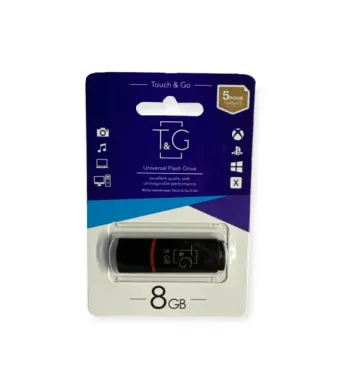 USB Flash 8GB T&G Classic, Negru, Plastic, Stocare Muzică, Foto și Video, Plug & Play, Compactă și Durabilă engross