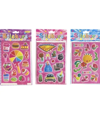 Stickere 3D pentru Copii 20/set,engros,model mixt 18x12cm