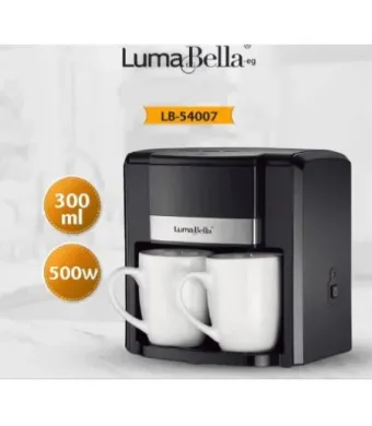 LumaBella Mașină de cafea cu filtru 500W, cu 2 cesti, ENGROS