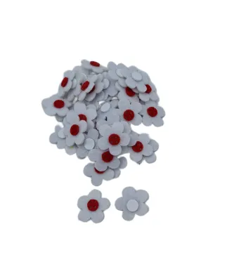 Figurina fetru floare 50/set , 3 cm , engros