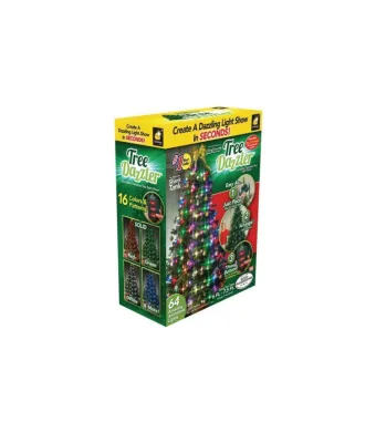 Instalatie LED 64 globuri luminoase, 5 programe, 16 culori, Tree Dazzler