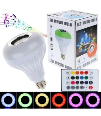Bec led cu difuzor, Bluetooth si telecomanda .