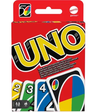 Carti de Joc UNO – Set Clasic Colorat, pentru 2-10 Jucatori, 7+