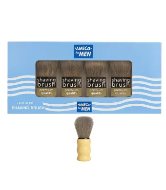 Pamatuf pentru Barbierit 10cm, cu Maner 6/set din Lemn Engros