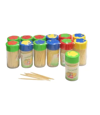 Scobitori 7cm, din Bambus in Tub 12/set de Plastic Engros