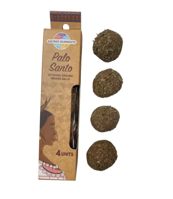 Smudge Balls PALO SANTO pentru purificare, 4 buc/set