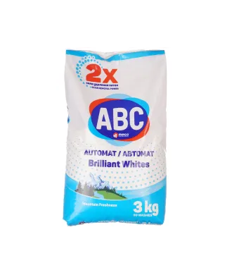 Detergent de Rufe ABC Engros, Automat, Pudra, 3 Kg, Mountain Freshness White