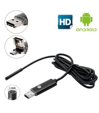Camera endoscop 2 in 1 pentru Android si Windows, waterproof, 10 metri, ENGROS