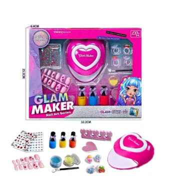 Set complet ingrijire unghii cu lampa Glam Maker, Include accesorii 6511110049819 Engros