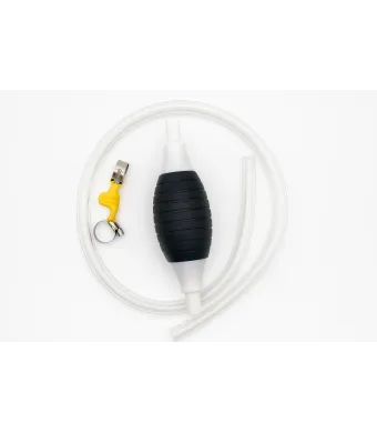 Pompa Manuala Transfer Lichide cu Furtun Transparent – Sistem de Sifonare Combustibil, Apa, Ulei, cu Supapa Antiretur si Accesorii – Engros