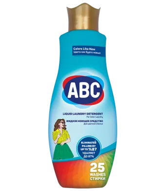 Detergent de Rufe ABC Engros, Automat, Lichid, 1.5 L, rufe colorate