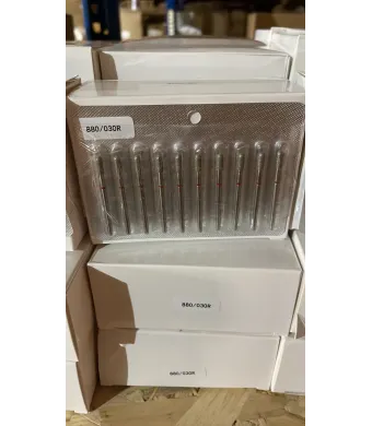 Capăt de freză de diamant pentru cuticule, cilindru rotunjit, brâu roșu, 880/030R Engros