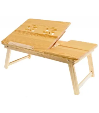 Masa pliabila din Lemn Bambus pentru laptop cu design Ergonomic, ENGROS