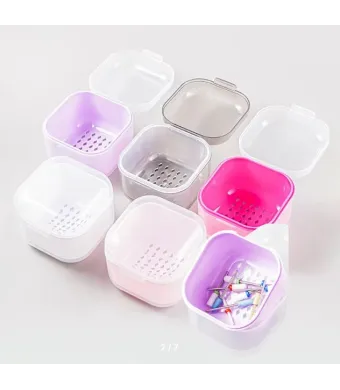 Cutie de sterilizare pentru freze de manichiură, albă Engros