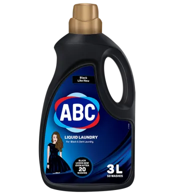Detergent de Rufe ABC Engros, Automat, Lichid, 3 L, rufe negre