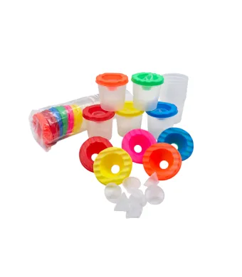 Borcan plastic Engros pentru apa folosit la pictura, diverse culori