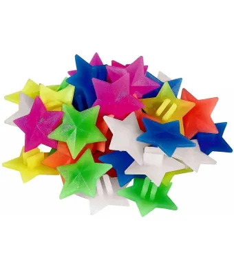 Ornamente Engros pentru spițe, stelute, diverse culori, 36 buc / punga