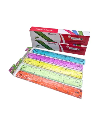 Rigle Engros din  silicon 30 cm, diverse culori