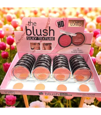 Fard de obraz USHAS HD Blush Silky Texture UF070B – textură fină și efect natural – set 24 bucăți Engros