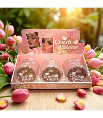 Iluminator Ushas Crush Palette Highlight – Cod UF074 – Set 12 Bucăți Engros