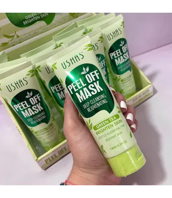 Mască Peel-Off cu Ceai Verde Ushas – Cod HA396 – Set 12 Bucăți Engros