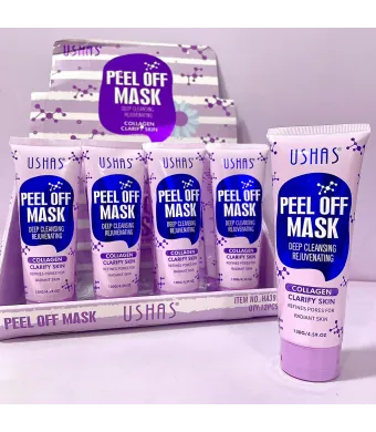 Mască Peel-Off cu Colagen Ushas – Cod HA397 – Set 12 Bucăți Engros