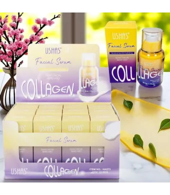 Ser Facial cu Colagen Ushas – Hidratare și Fermitate – Cod HA573 – 12 Bucăți Engros