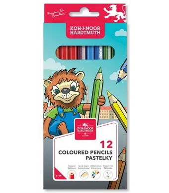 Creioane colorate Koh-i-noor, 12 culori