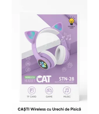 Căști Wireless cu Urechi de Pisică  Engros STN-28