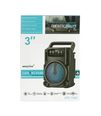 Boxă Portabilă Wireless GREATNICE GTS-1360 – 3" Engros