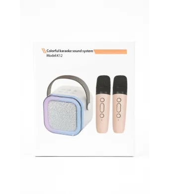 Sistem Karaoke Portabil Colorat – Engros Model K12 două microfoane