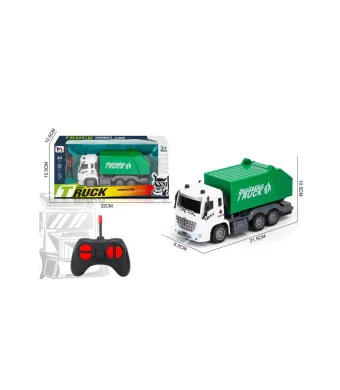 Camion de Gunoi cu telecomanda - verde 6511110050594 Engros