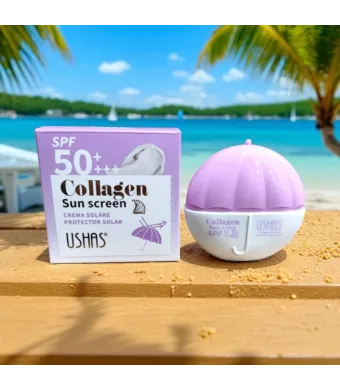 Cremă de Protecție Solară Ushas cu Colagen SPF 50++ – HA544 – 12 Bucăți/Set Engros