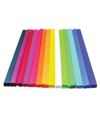 Hârtie creponata Engros 10 culori pe set