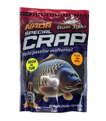 Pelete 4MM, BOOM DE FUM SPECIAL CRAP, aroma de KRILL, 750gr, Dual Fish
