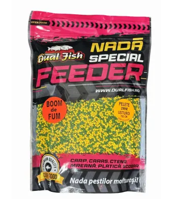 PELETE 2MM, BOOM DE FUM SPECIAL FEEDER, AROMA DE USTUROI, 750GR, DUAL FISH