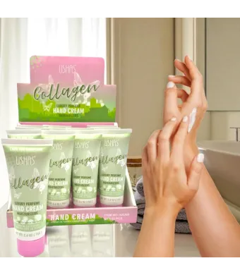 Ushas Collagen Hand Cream – Cremă de Mâini cu Colagen și Parfum de Lux, 12 buc/set (HA388) Engros
