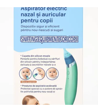 Aspirator electric nazal și auricular pentru copii