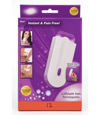 Dispozitiv de epilare reîncărcabil cu tehnologie Sensa-Light Engros