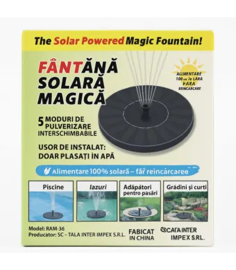 Fântână Solară Magică Engros