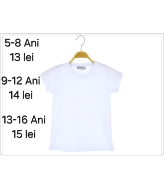Tricou Engros pentru fete, uni (5, 6, 7, 8 ani)