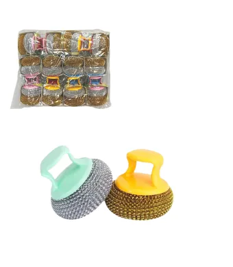 Bureti de Sarma Inox, pentru Curatare 24/set cu Maner Engros