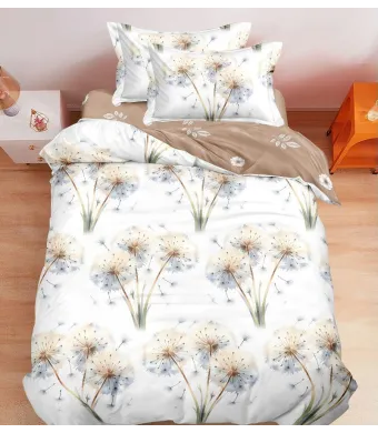 Lenjerie finet pat single 4 piese cu elastic engross Pucioasa