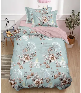 Lenjerie finet pat single 4 piese cu elastic engross Pucioasa